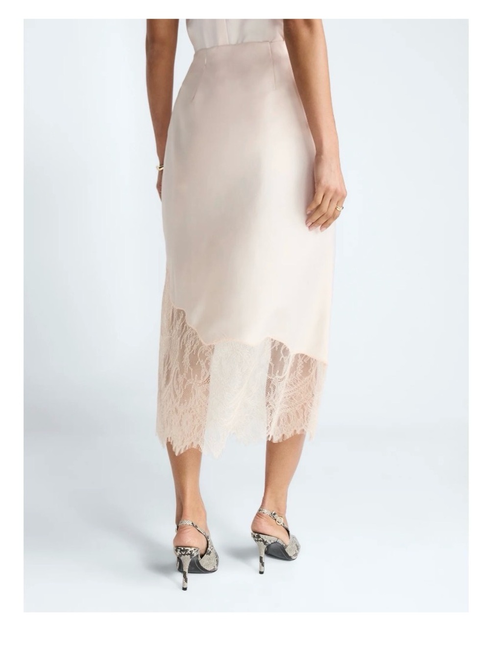 Devil Wears Prada Scoop Collection Women’s Maxi Lace Skirt - Picture 2 of 3